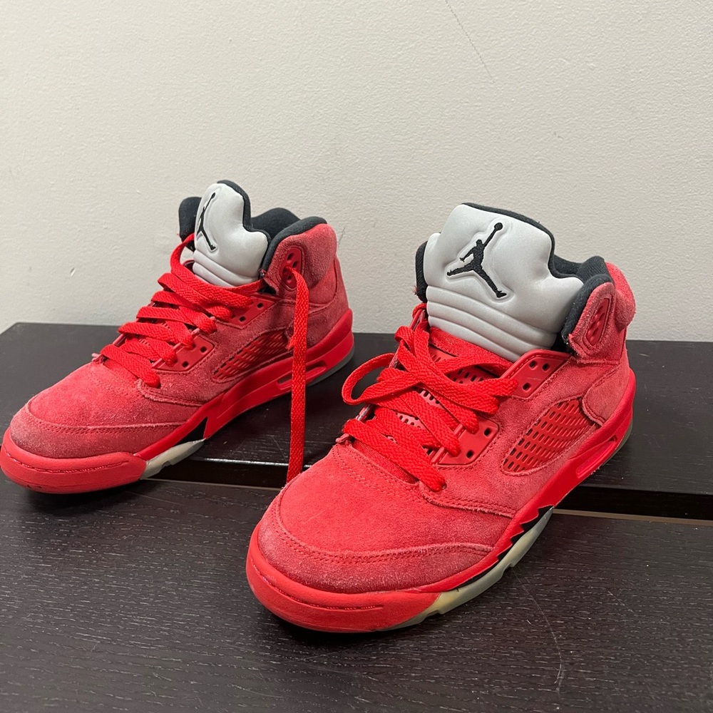 Air Jordan 5 red suede 4.5Y